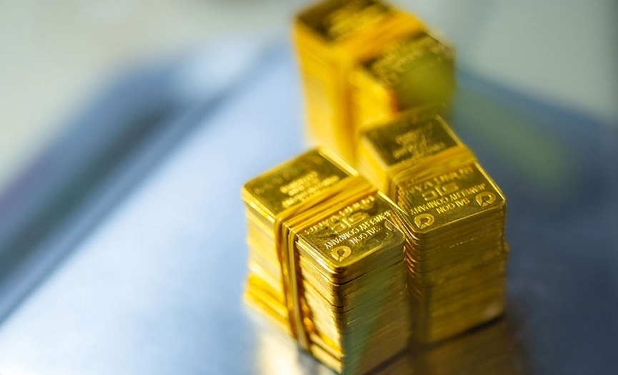 Giá vàng SJC tăng mạnh theo đà của thị trường vàng thế giới